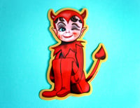 Image 1 of Lil' Kneehugger Devil Vinyl Sticker