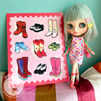 Image 2 of A Doll Can Never Have Too Many Shoes / Blythe Inspired 8x10 Art Print