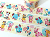 Image 2 of Fuzzy Friends Wide Washi Tape