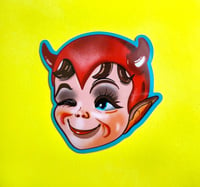 Image 1 of Lil' Devil Head Vinyl Sticker