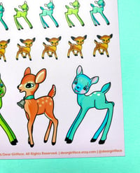 Image 4 of Kitsch Deer Matte Sticker Sheet