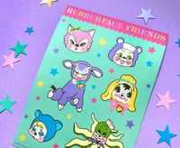 Image 4 of Rubberface Friends Sticker Sheet