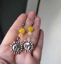 Image 1 of Sun Charm Earrings 