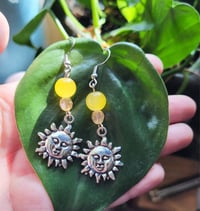 Image 2 of Sun Charm Earrings 