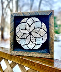 Image 1 of Freestanding framed glass mosaics