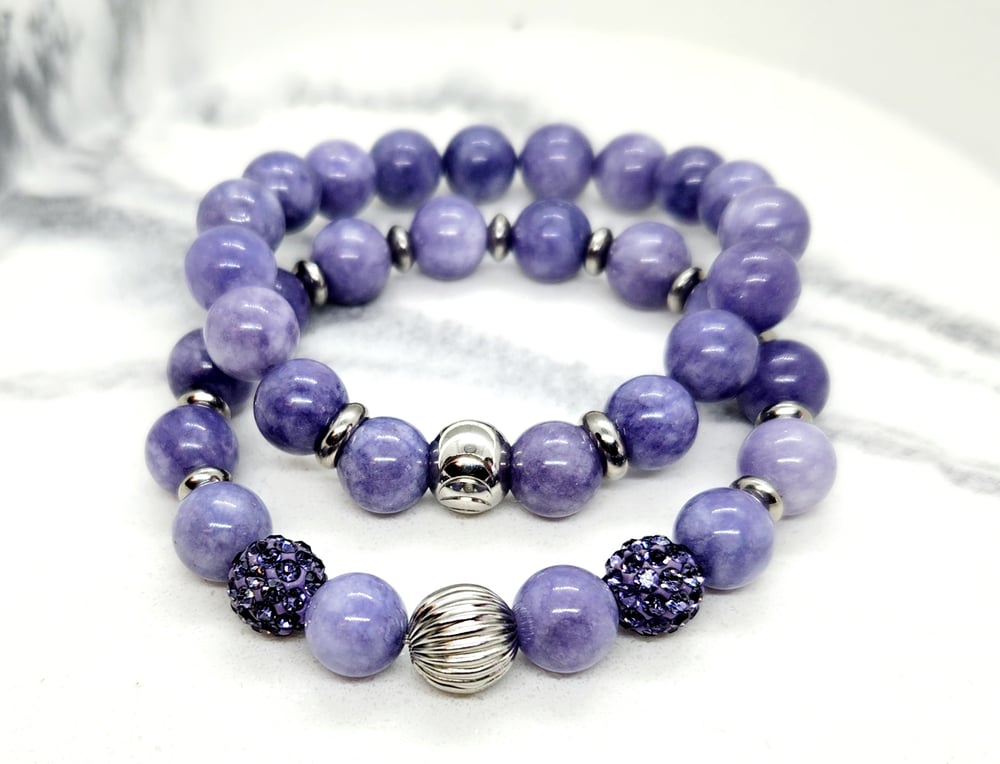 Image of Lilac Jade Bracelet2