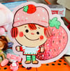 Strawberry Shortcake - glitter sticker