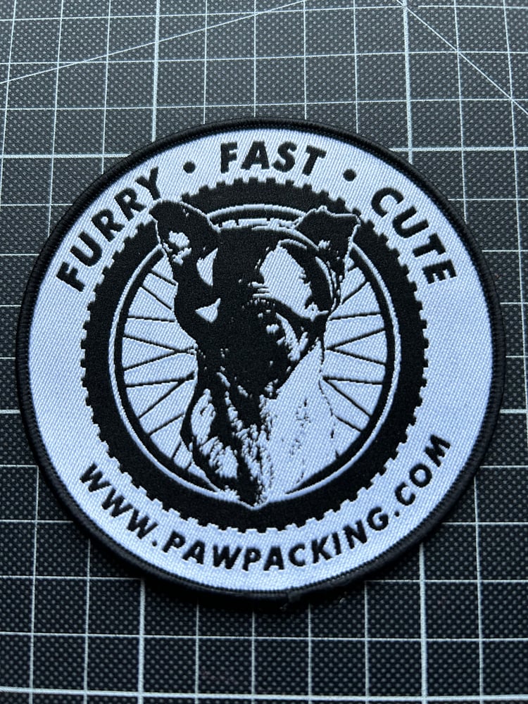 Image of PawPacking.com - Furry|Fast|Cute woven patch