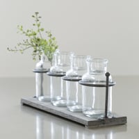 Image 2 of Wooden Rack With 4 Mini Jars