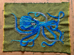 Image of Octopus - original embroidery