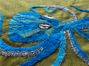 Image of Octopus - original embroidery