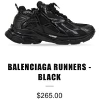 BALENCIAGA RUNNERS - BLACK
