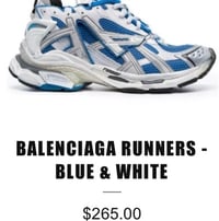 BALENCIAGA RUNNERS - BLUE & WHITE