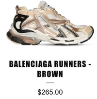 BALENCIAGA RUNNERS - BROWN