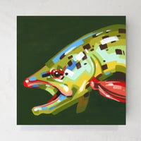 Image 1 of Trout - Original Painting, 5" x 5"