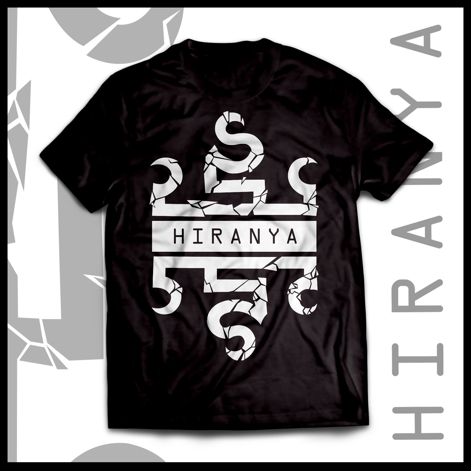 Image of Hiranya White Logo T-Shirt 