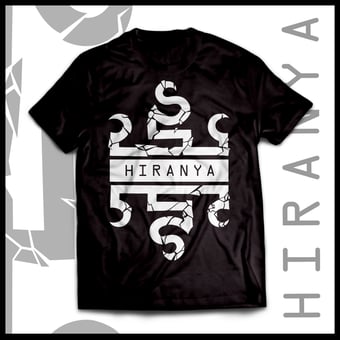 Image of Hiranya White Logo T-Shirt