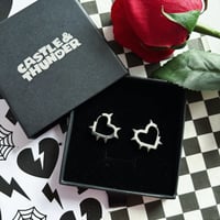 Image 2 of ALANA - Spike Huggie Hoops