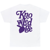 Knowledge Puff Print Tee [White]