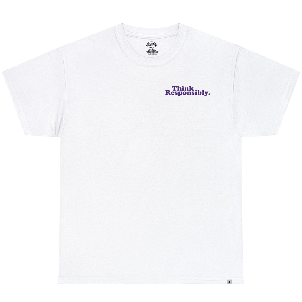 Knowledge Puff Print Tee [White]