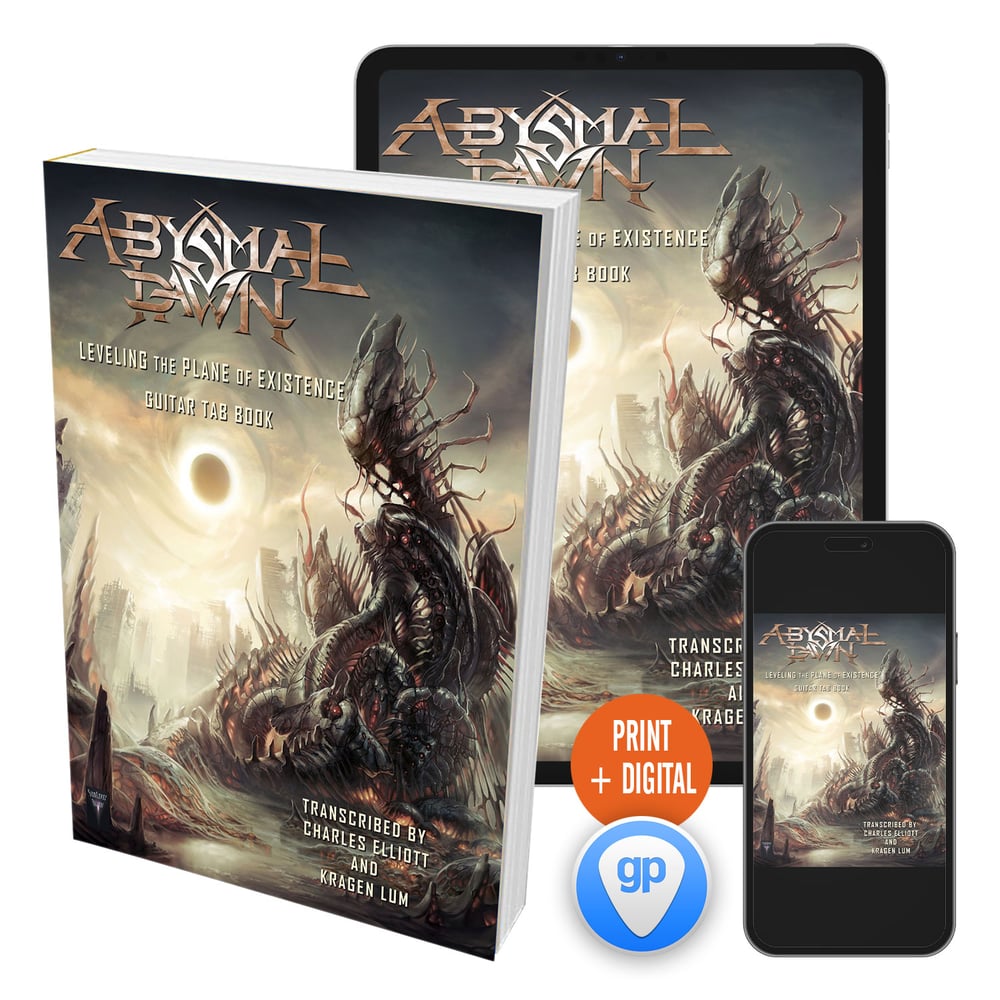 Abysmal Dawn - Leveling The Plane Of Existence Guitar Book (Print Edition + Digital Copy + GP Files)
