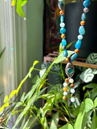 Image 2 of Apatite, Tigers Eye, Amazonite & Mother of Pearl Mala