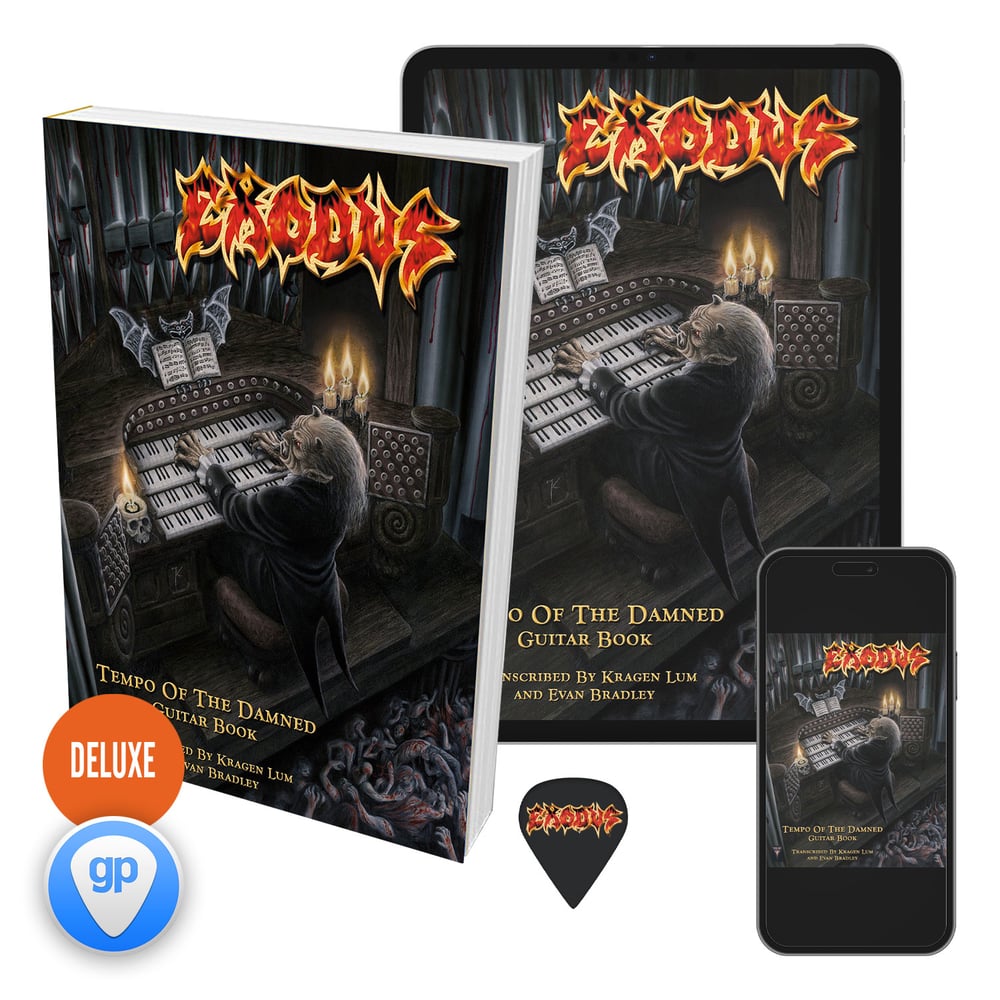 Exodus - Tempo Of The Damned Guitar Book (Deluxe Print Edition + Digital Copy + GP Files)