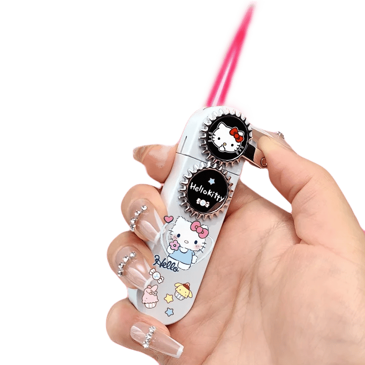 Image of Hello kitty Rotating Pink Flame Lighter