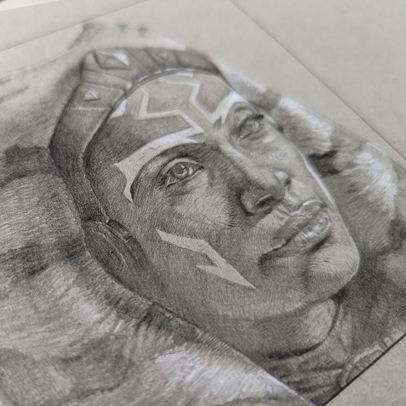 Image of AHSOKA DRAWING STUDY #1