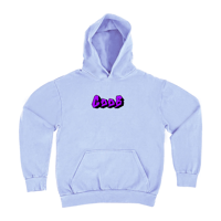 GOOB Graffiti Hoodie - light blue/purple