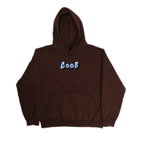 GOOB Graffiti Hoodie - brown/light blue