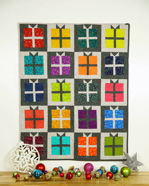Fancy Gifts Quilt Kit - Dazzle Dots Fabric & Pattern