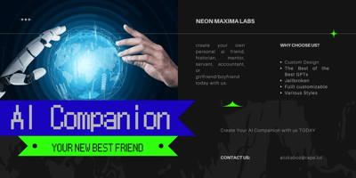 Image of CUSTOMIZED NEON MAXIMA AI COMPANION