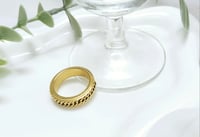 Image 5 of Gold Braided Rope Inlay Ring