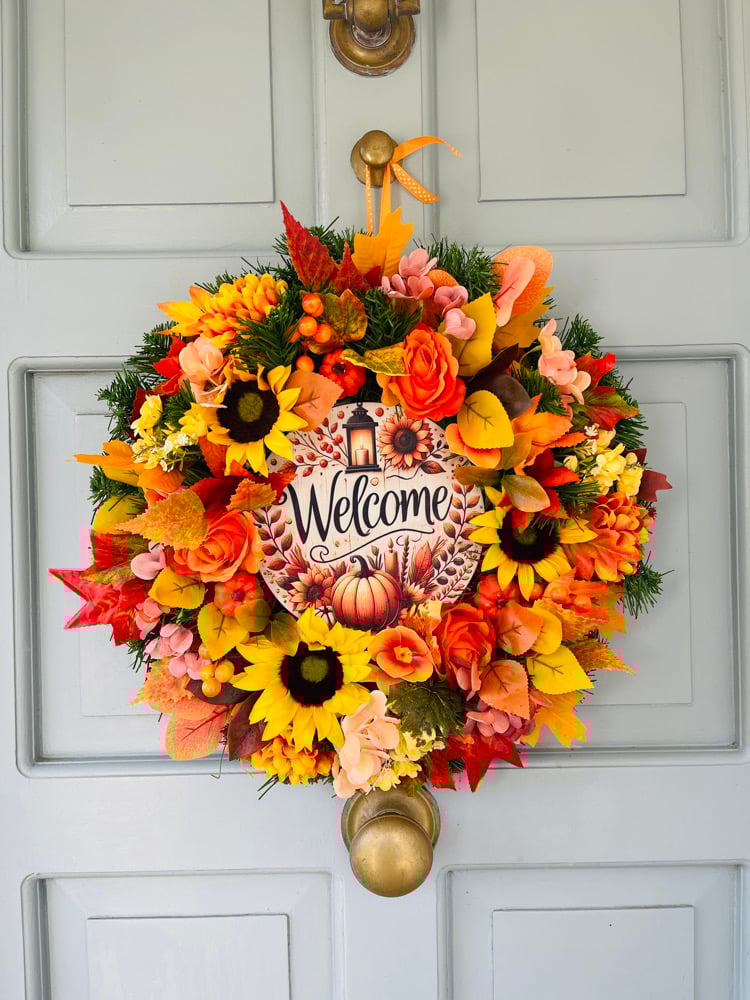 Image of 45cm Autumn Sunflower Sign 