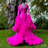 Shocking Pink Vegan "Cassandra" Dressing Gown 