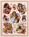 Puppy Kitchen and Garden Print