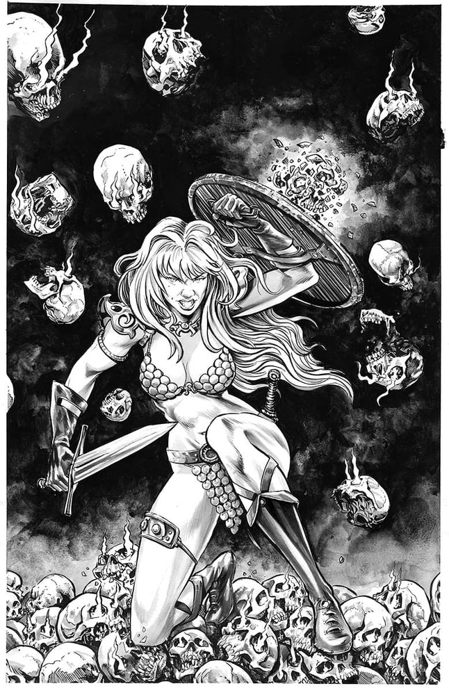 Image of RED SONJA: Empire of The Damned ORIGINAL COVER ART!
