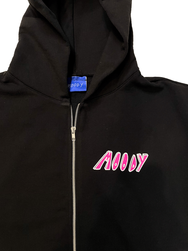 "Pink Letters" Zip-Up Hoodie