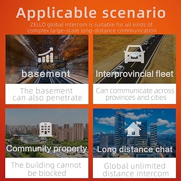 100 Miles Long Range SmartphoneWalkie Talkie Phones Zello PTT Button APP WiFi Mobile Radio 3G/4G Net