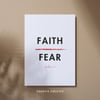 "Faith Over Fear" Printable Scripture Art