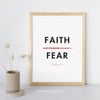 "Faith Over Fear" Printable Scripture Art