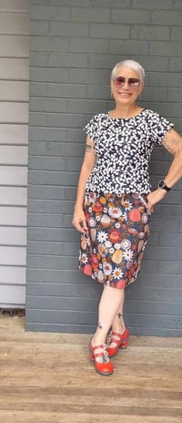 Image 1 of KylieJane pocket skirt - banksia and blossoms