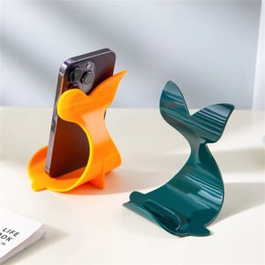 Image of Portable Mini Mobile Phone Stand Desktop Whale Stand Adjustable Macaron Color Phone Holder For Unive