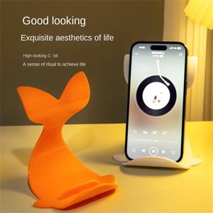 Image of Portable Mini Mobile Phone Stand Desktop Whale Stand Adjustable Macaron Color Phone Holder For Unive