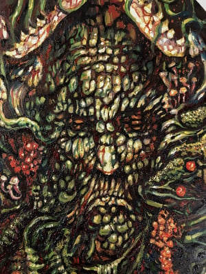 Image of The Green Man original oil painting 