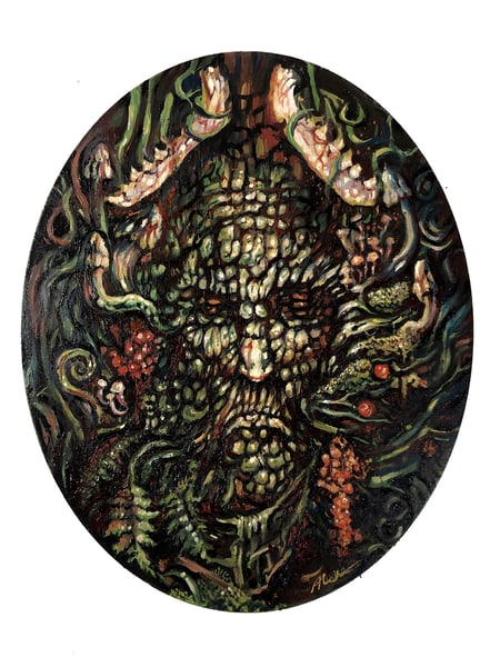 Image of The Green Man original oil painting 