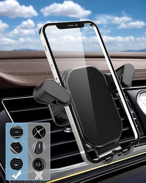 Image of Universal Car Hook Base Phone Holder for Car Air Vent Dashboard Mobile Phone Navigation Bracket 