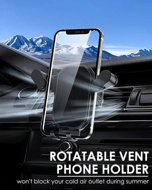 Image of Universal Car Hook Base Phone Holder for Car Air Vent Dashboard Mobile Phone Navigation Bracket 