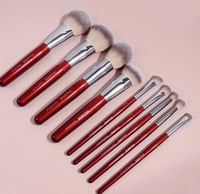 Image 2 of 9 PCS Makeup Brushes Set